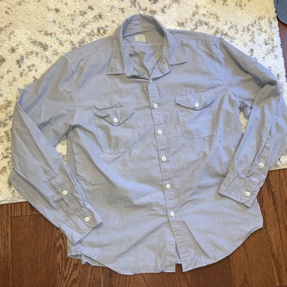J. Crew men’s blue button down top